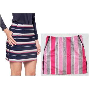 NEW Golftini Sporty Skort w Pockets Pink Black White Golf Pickleball Preppy Sz 0